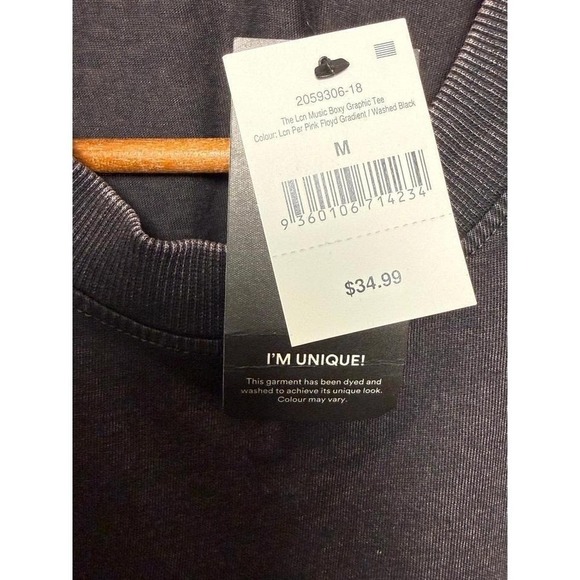 Pink Floyd Japanese Gradient Boxy Graphic Tee Size M NWT - Picture 4 of 7